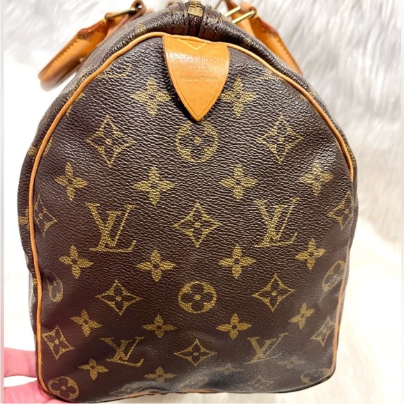 GREAT CONDITION! Authentic Louis Vuitton Speedy 35 Shoulder Bag Tote Handbag - Picture 6 of 14